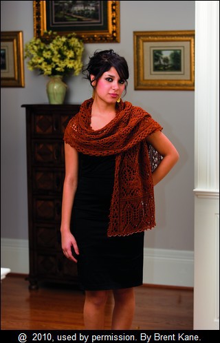 08Renee Copper Queen Beaded Stole by Renee Leverington