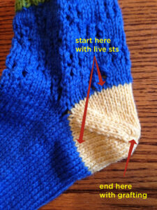 Afterthought heel close up