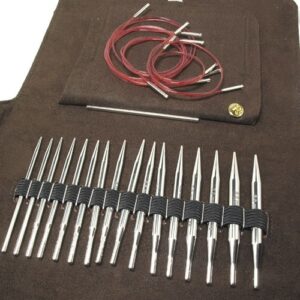 My go-to needles are ChiaoGoo Red Lace interchangeables and I also have Addi Lace Clicks.