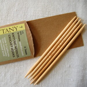 My favorite wooden needles are Brittany Birch.