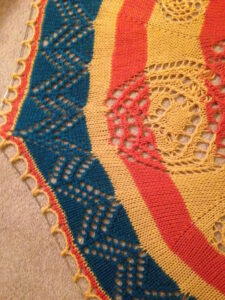 Mandala Blanket Blocking Closeup2