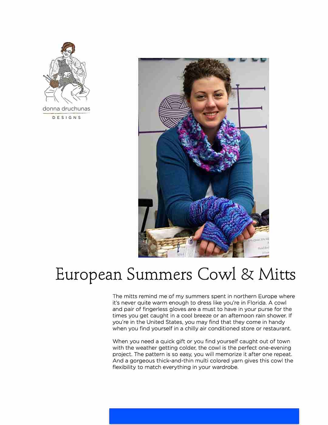 European Summers Mitts & Cowl - Image 3