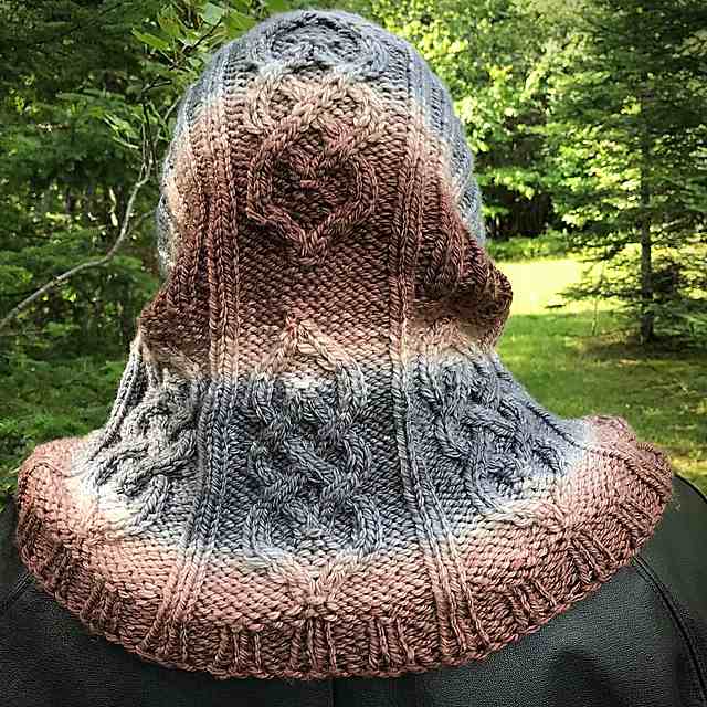 Parts Unknown Knitted Hood Cowl Pattern
