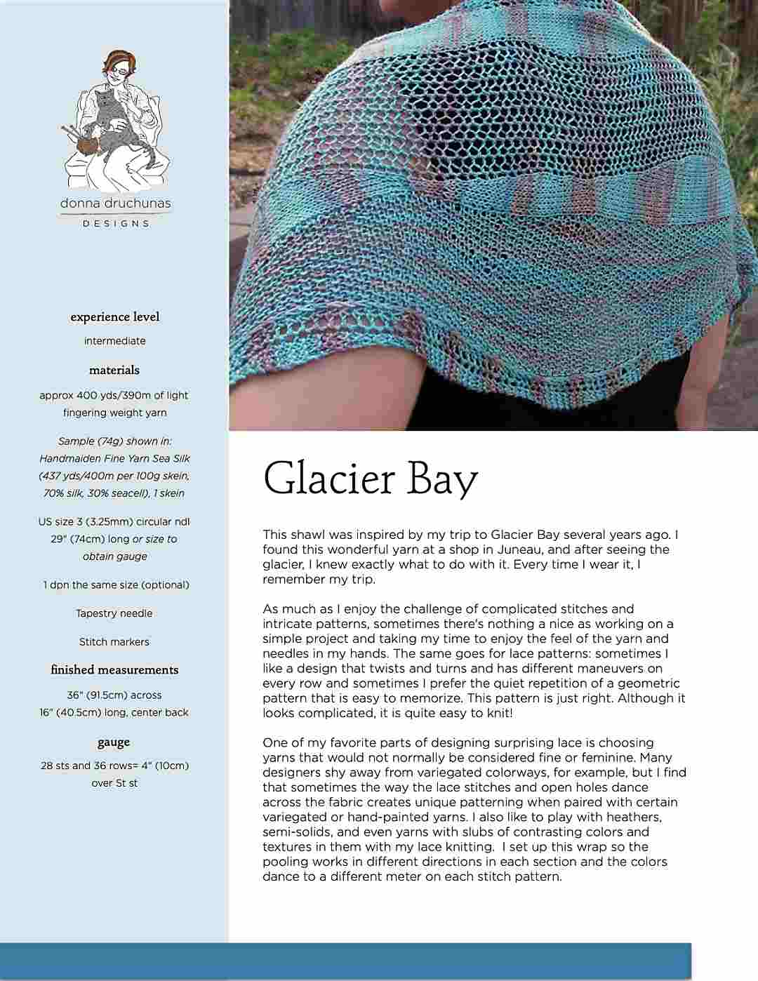 Glacier Bay Shawl Knitting Pattern - Image 6