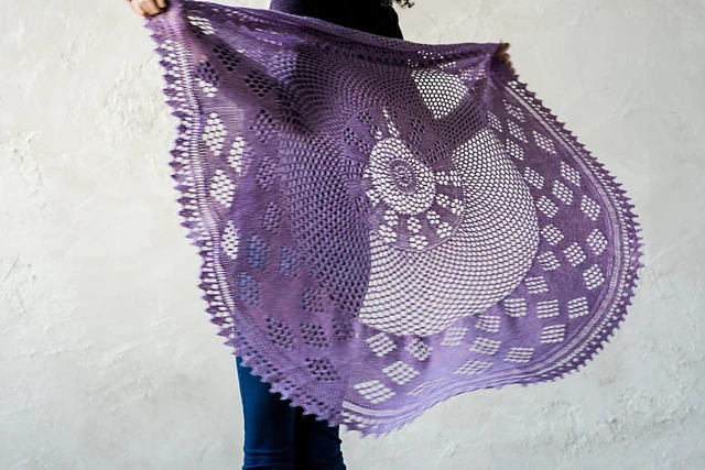 Berry Pi Shawl Knitting Pattern