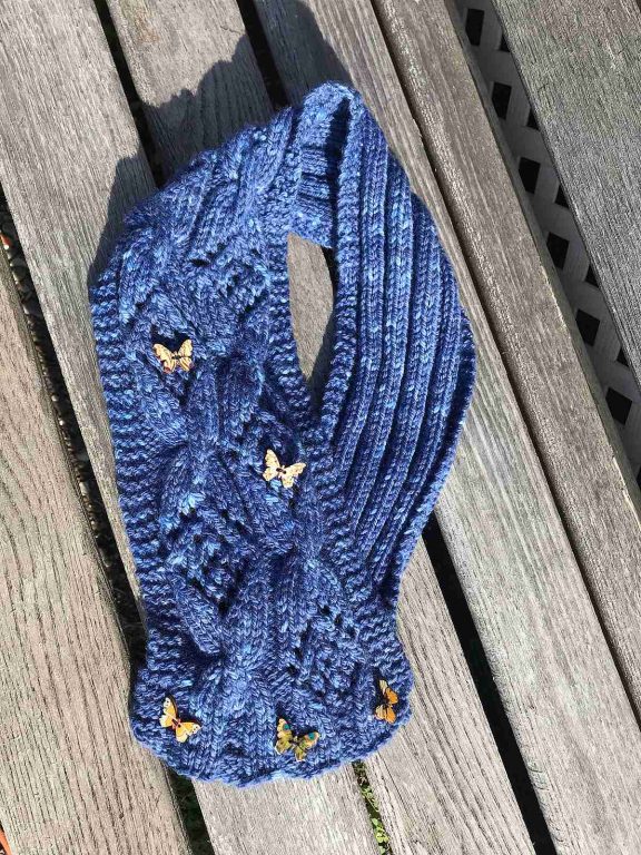 Nabokov's Blues Scarf Pattern