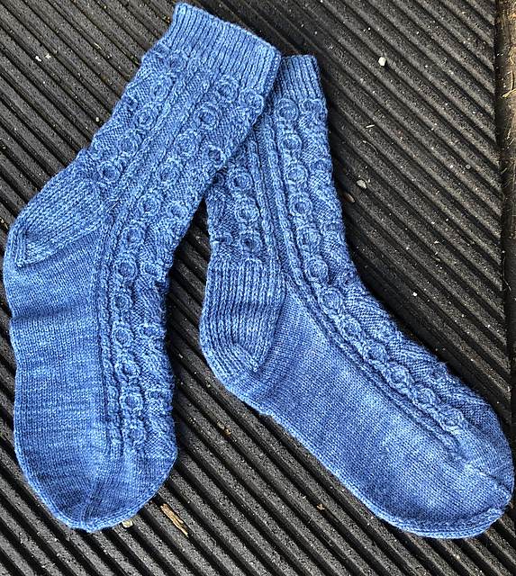 twisty cable socks