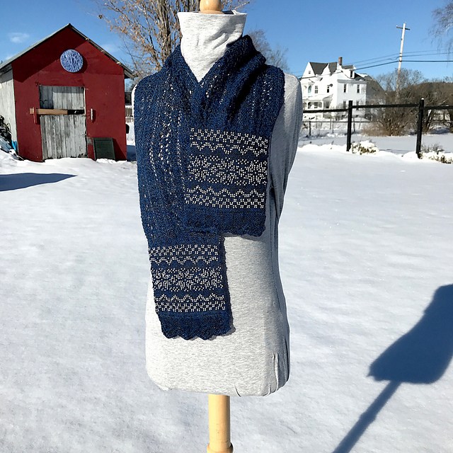 sparkling snow flake pattern
