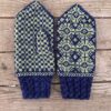 Green Blue Lithuanian Mittens