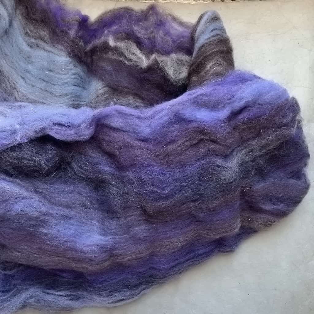 East Friesian Vermont Wool - Purple - 4oz