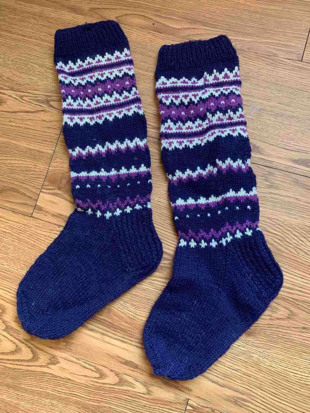 Lithuanian Knitted Knee Socks - 5371